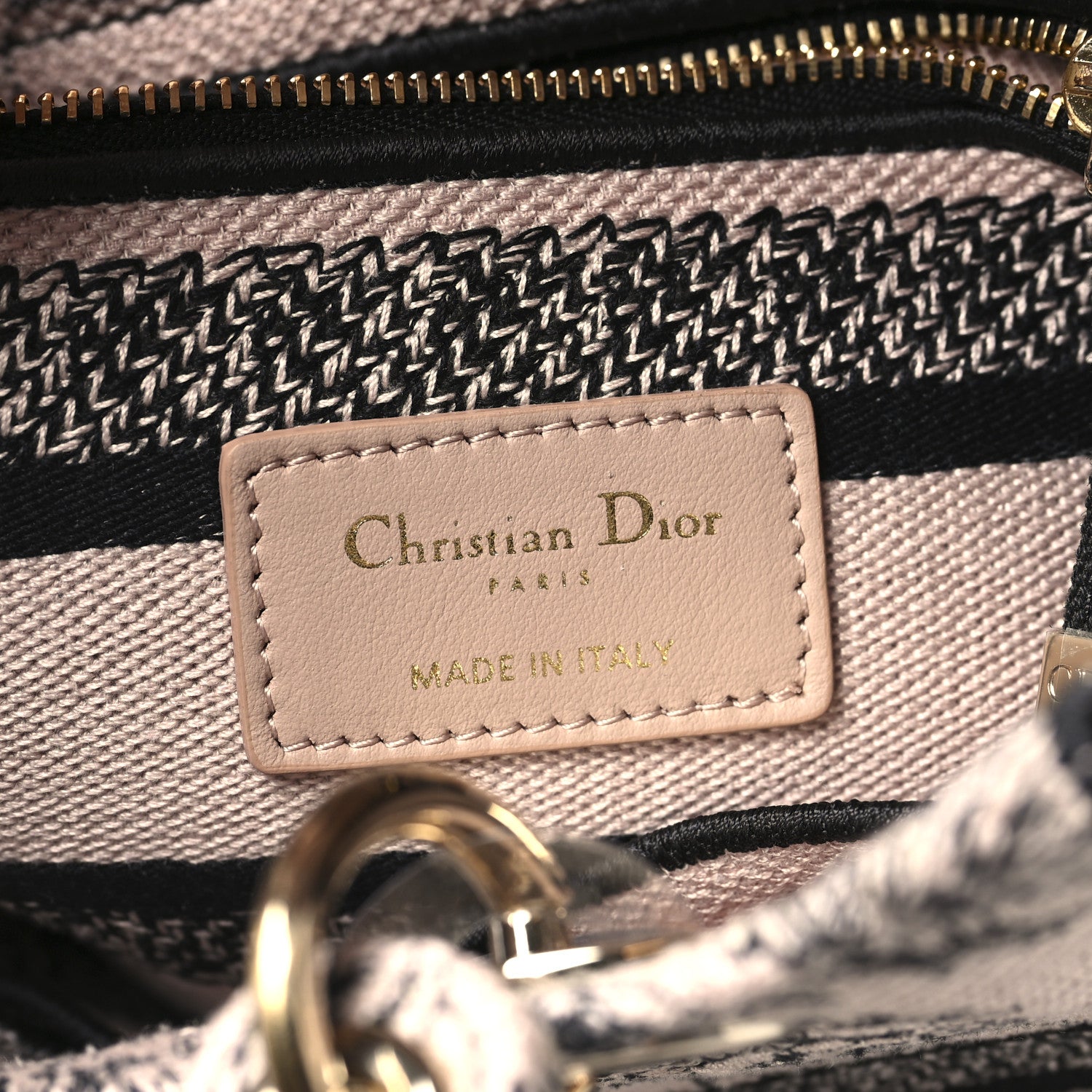 Christian Dior Canvas Embroidered Jardin Botanique Medium Lady D
