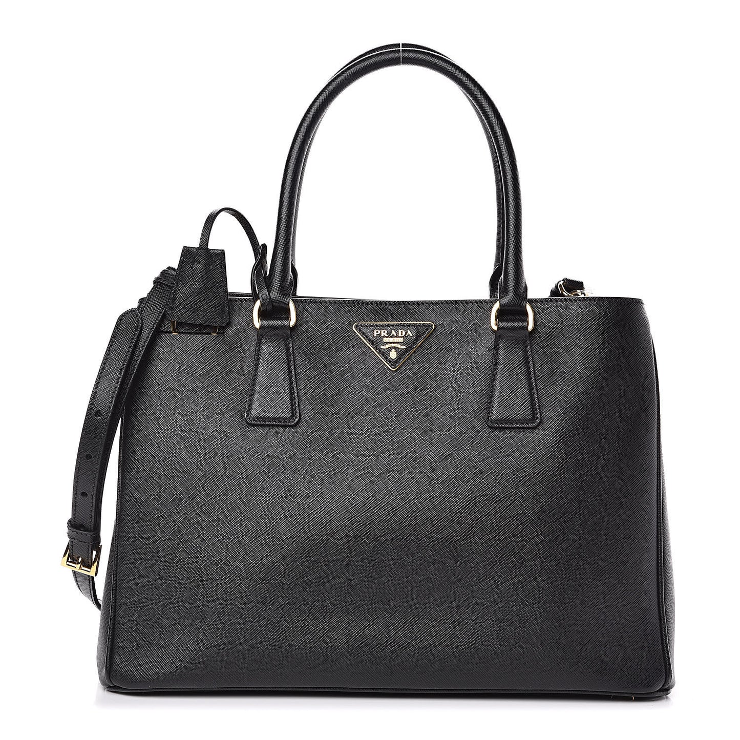 Saffiano Lux Small Tote Black