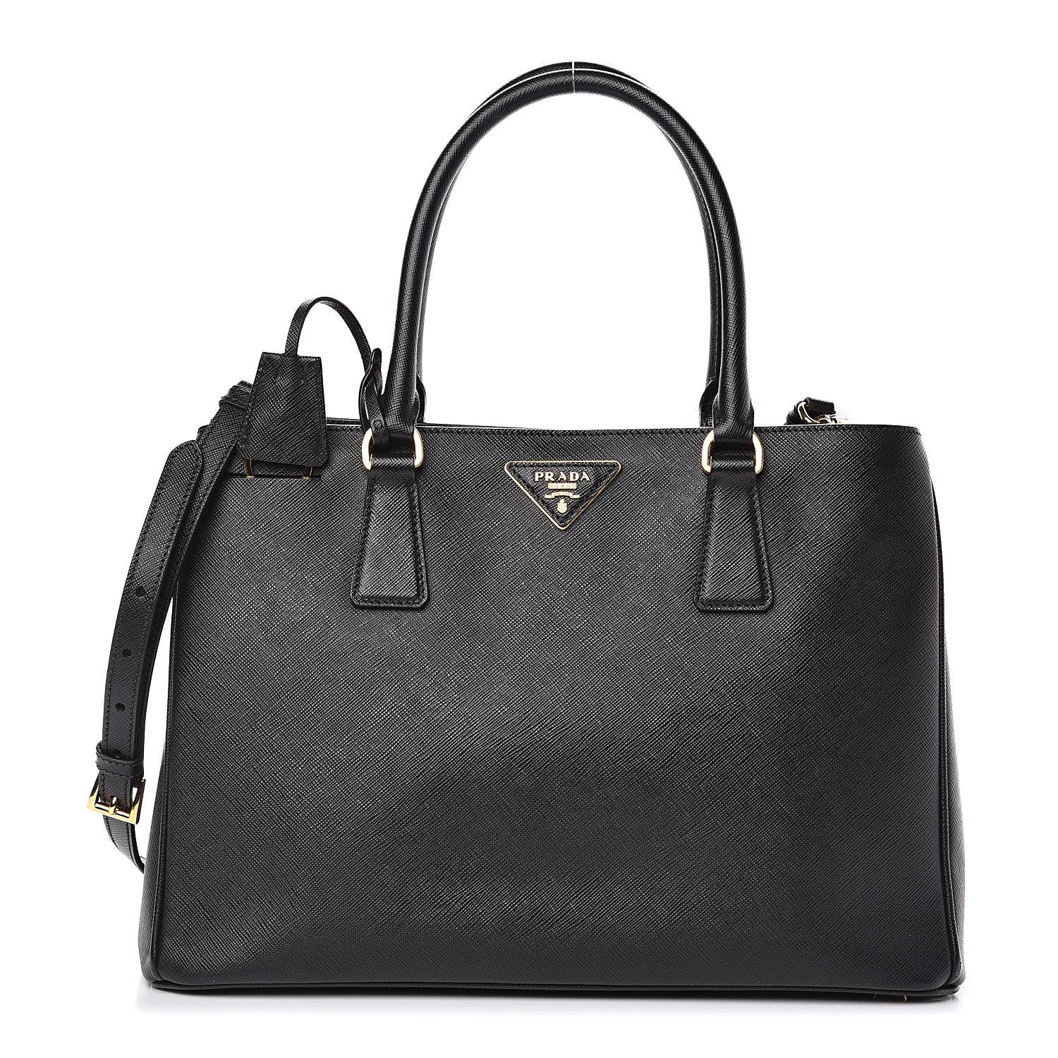 Prada Saffiano Lux Small Tote Black 1 of 9