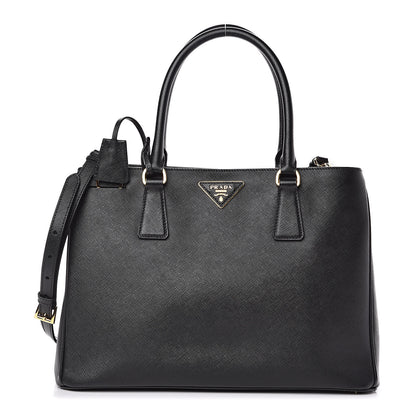 Prada Saffiano Lux Small Tote Black 1 of 9