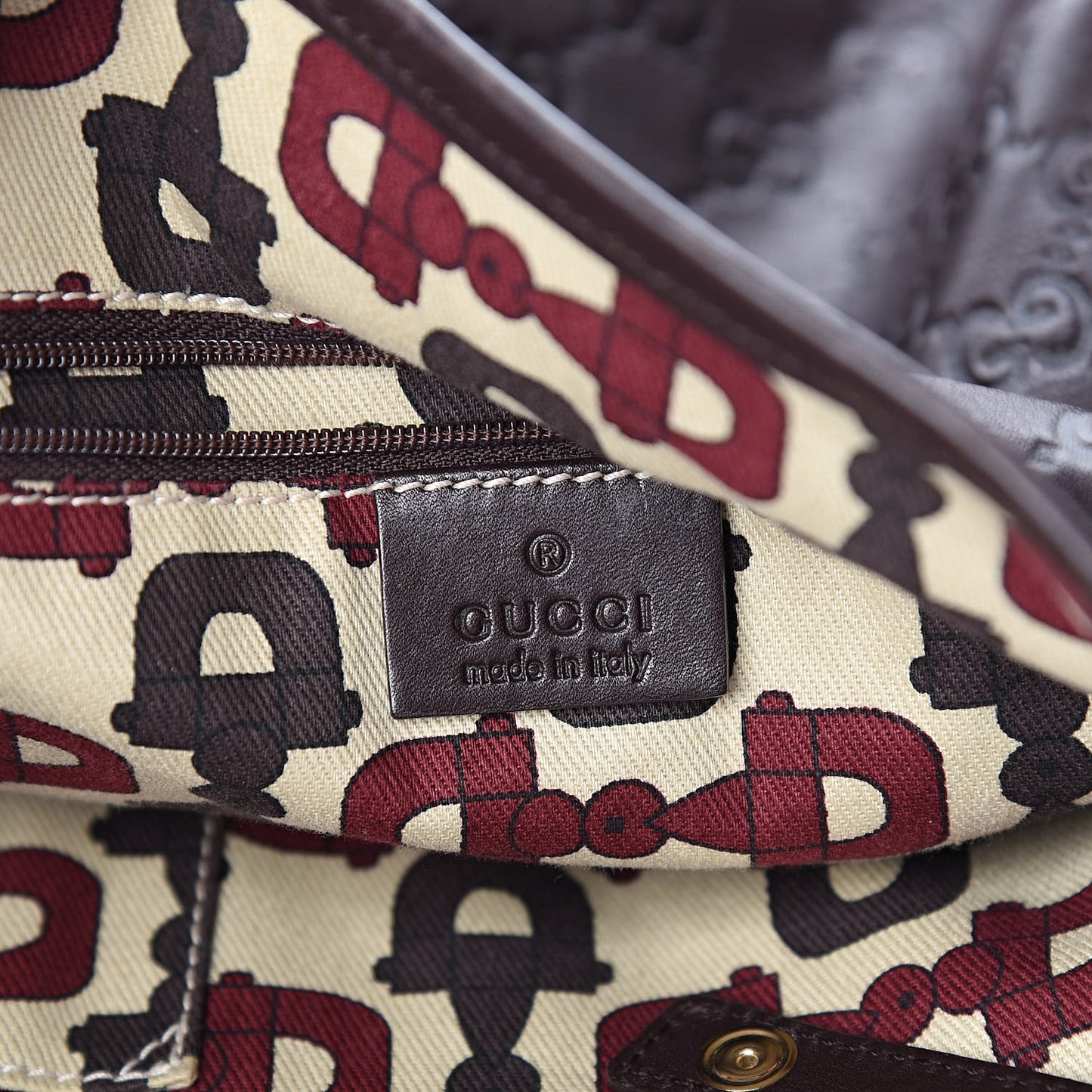 Guccissima Medium Abbey Shoulder Bag Chocolate