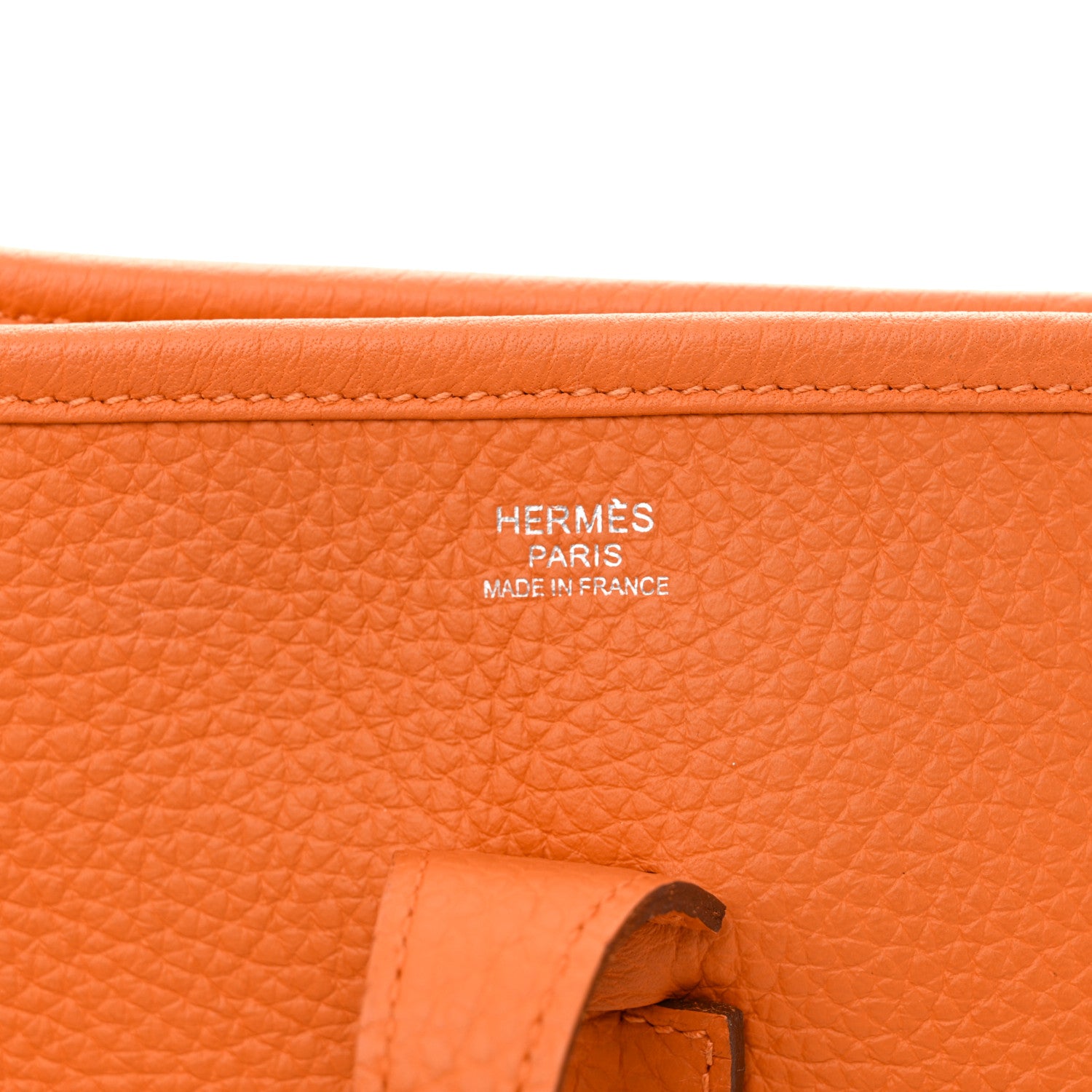 Hermes Taurillon Clemence Evelyne PM Orange 6 of 10