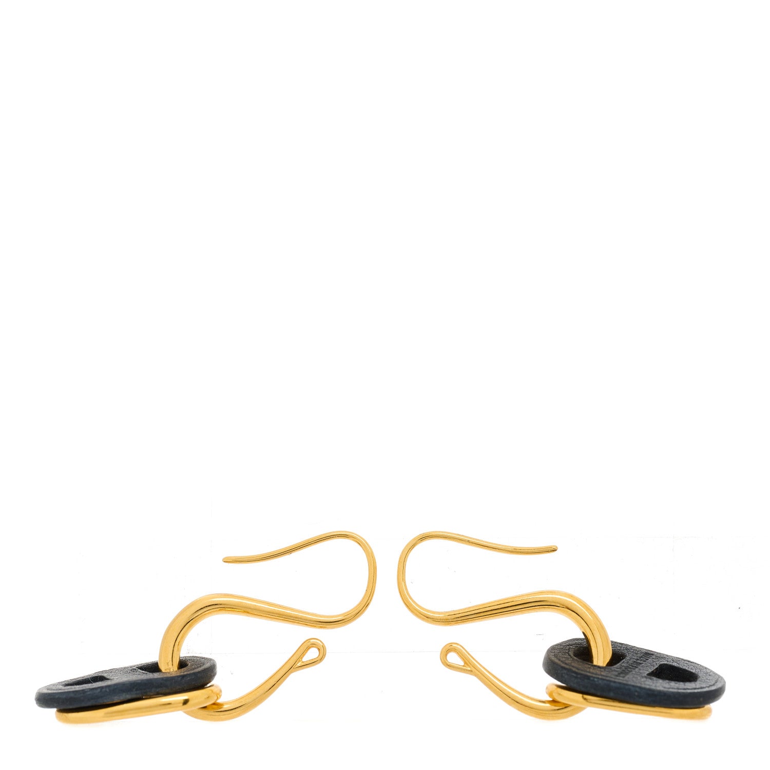 Hermes Swift O'maillon Earrings Black 3 of 6