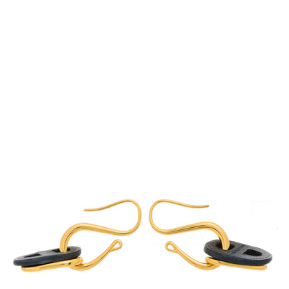 Hermes Swift O'maillon Earrings Black 3 of 6