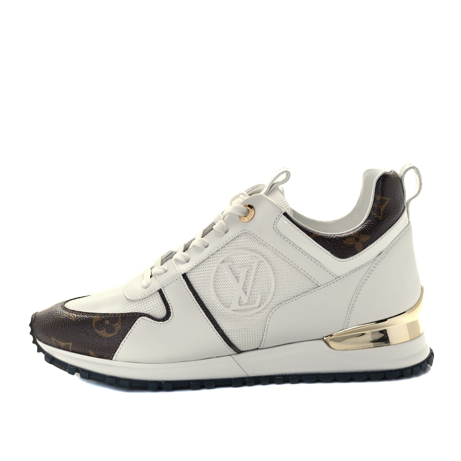 Louis Vuitton Calfskin Monogram Run Away Sneakers 39 White 1 of 8