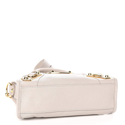 Balenciaga Chevre Gold Metallic Edge Hardware Mini City Gris Clair Gris Perle 4 of 10