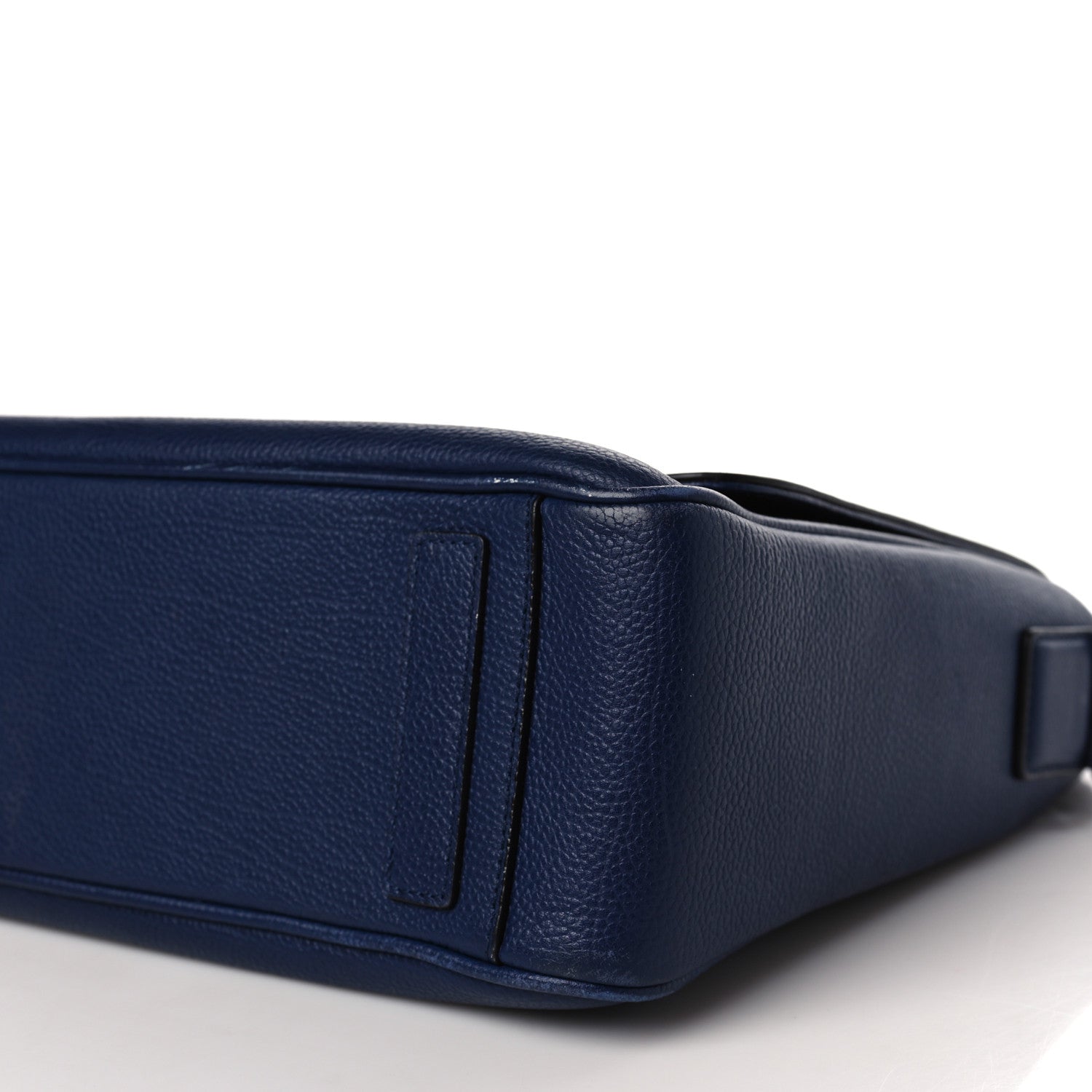 MCM Calfskin Messenger Bag Blue 9 of 11