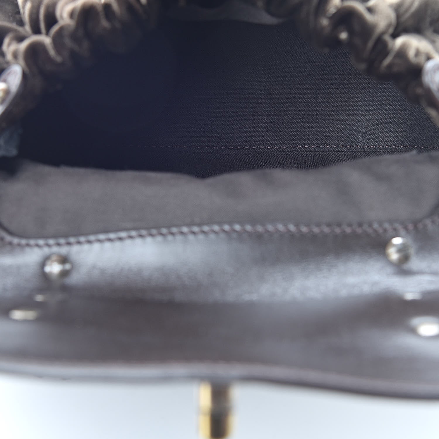 Fendi Calfskin Velvet FF Magic Bag Tobacco 5 of 14