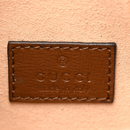 Gucci GG Supreme Monogram Azalea Calfskin Mini Retro Interlocking G Shoulder Bag Beige Ebony Brown Sugar 6 of 10