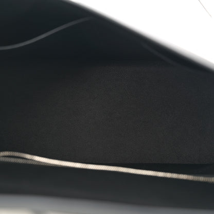 Hermes Berline Toile Swift Kelly Sellier 32 Black Ecru 5 of 12