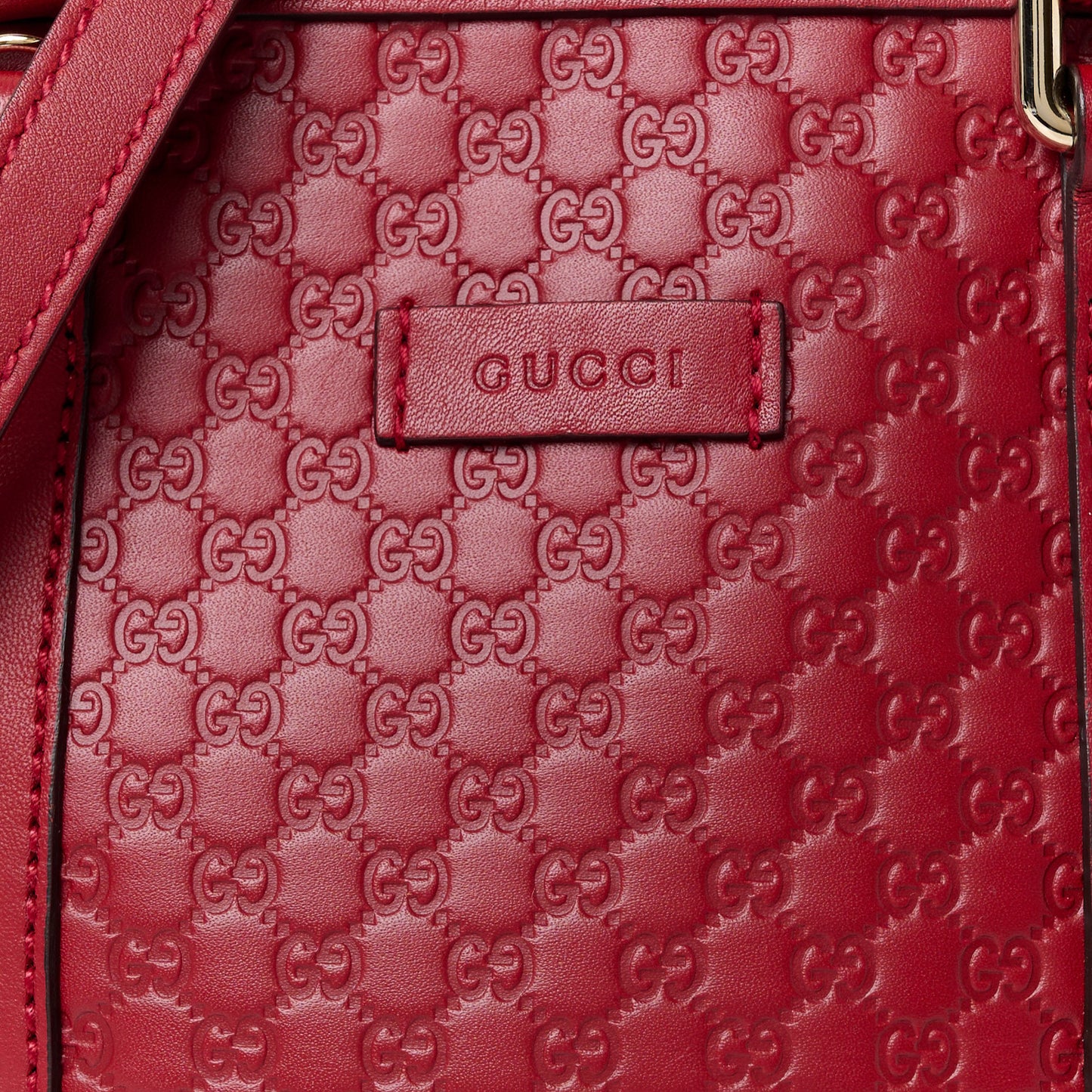 Soft Microguccissima Mini Dome Bag Rosso