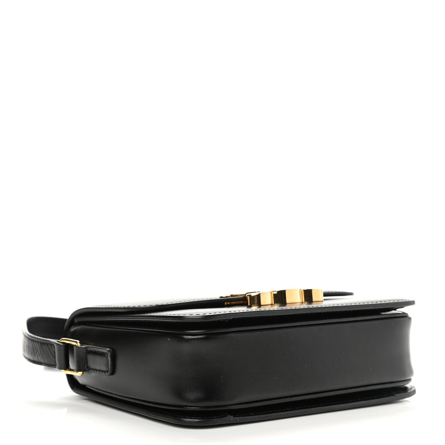 Shiny Calfskin Small Triomphe Black