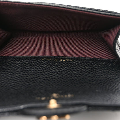 Chanel Caviar Quilted Flap Card Holder Black 5 of 9