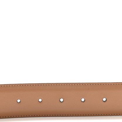Gucci Azalea Calfskin Enamel Monochrome Double G 40mm Belt 70 28 Camelia 3 of 6