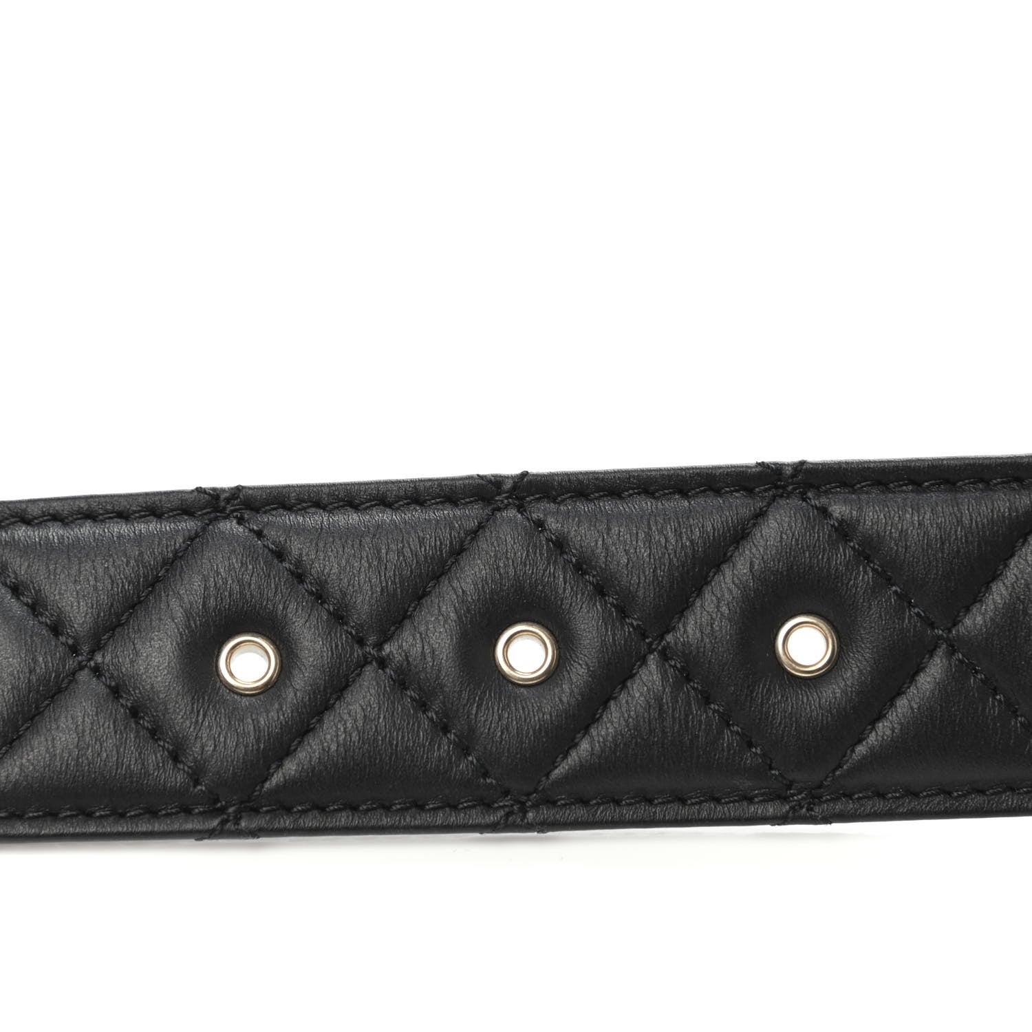 Chanel Lambskin Quilted CC Chain Belt 85 34 Black 5 of 5