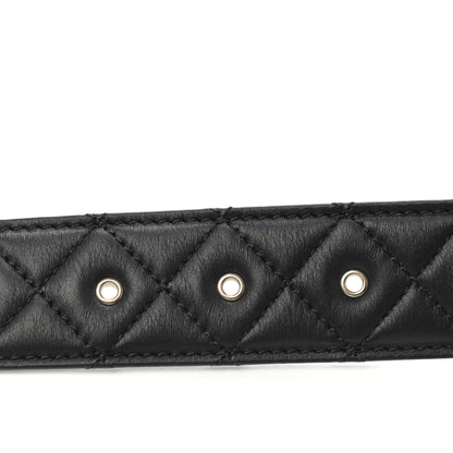 Chanel Lambskin Quilted CC Chain Belt 85 34 Black 5 of 5