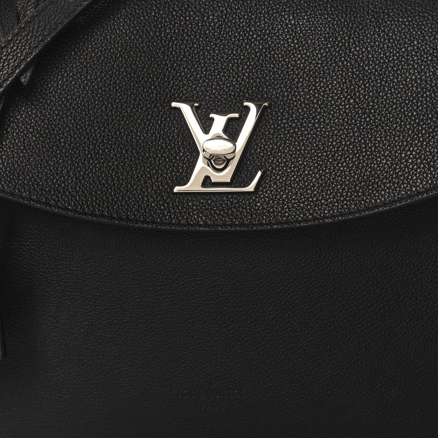 Louis Vuitton Soft Calfskin Lockme Ever MM Black 7 of 10