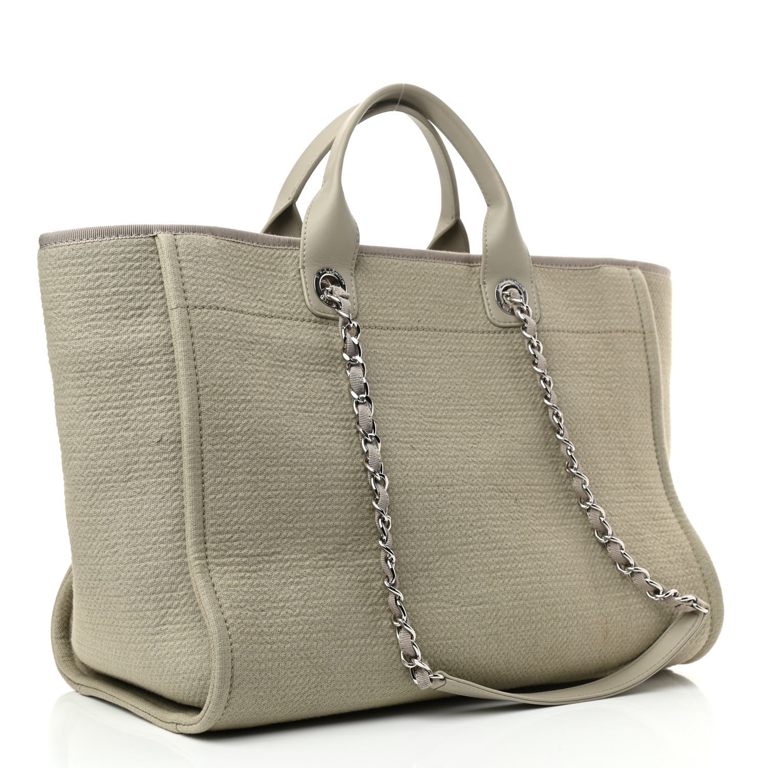 Chanel Mixed Fibers Medium Deauville Tote Grey 7 of 23