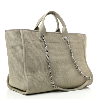 Chanel Mixed Fibers Medium Deauville Tote Grey 7 of 23