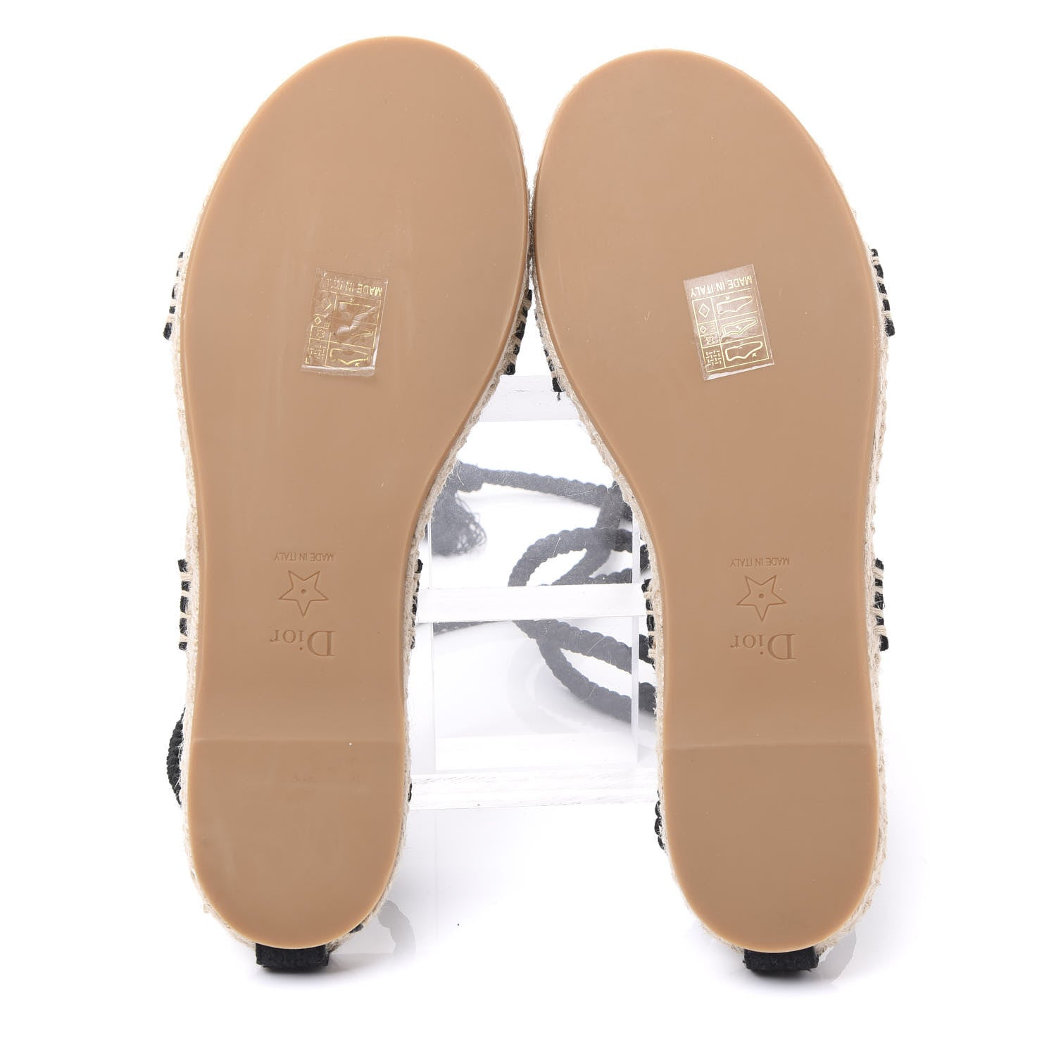 Christian Dior Embroidered Cotton Diorexpress Sandal 38 Black 5 of 8