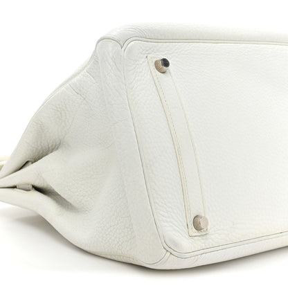 Hermes Taurillon Clemence BIRKIN 35 White 9 of 18