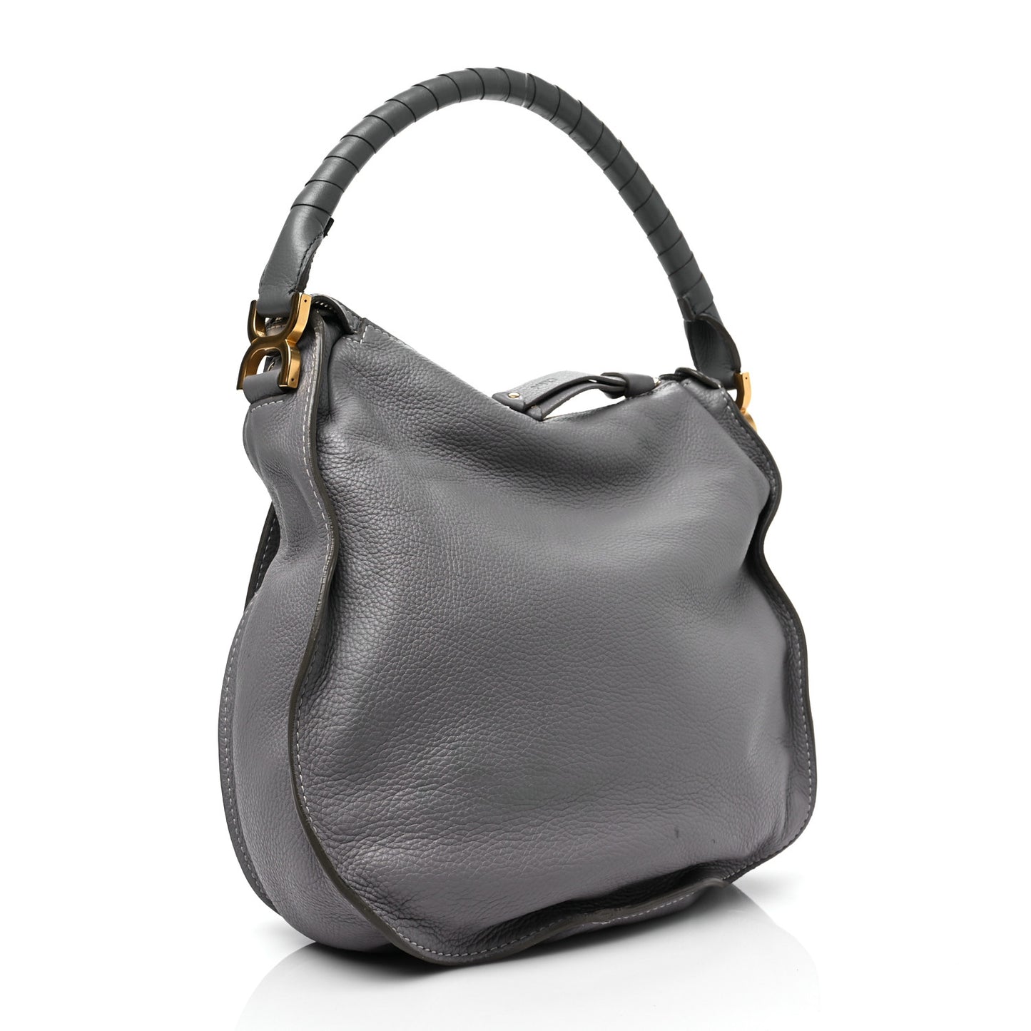Calfskin Medium Marcie Hobo Cashmere Grey