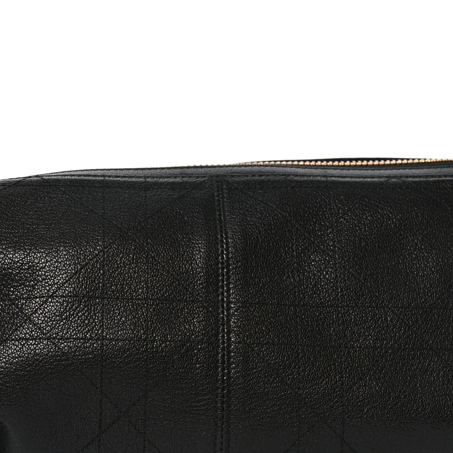 Christian Dior Shiny Grained Calfskin Macrocannage Medium D-Journey Bag Black 8 of 11