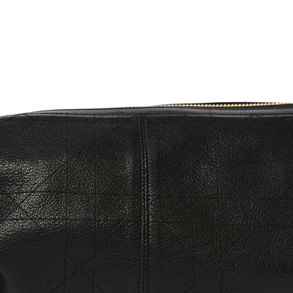 Christian Dior Shiny Grained Calfskin Macrocannage Medium D-Journey Bag Black 8 of 11