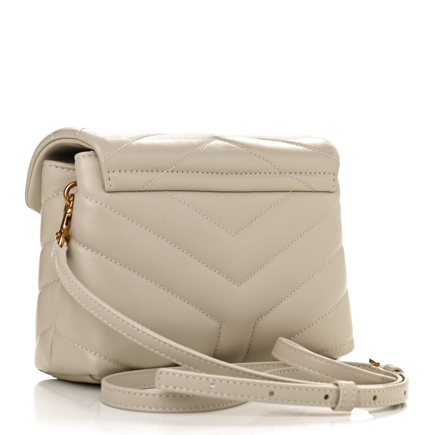 Calfskin Y Quilted Monogram Toy Loulou Crossbody Bag Crema Soft