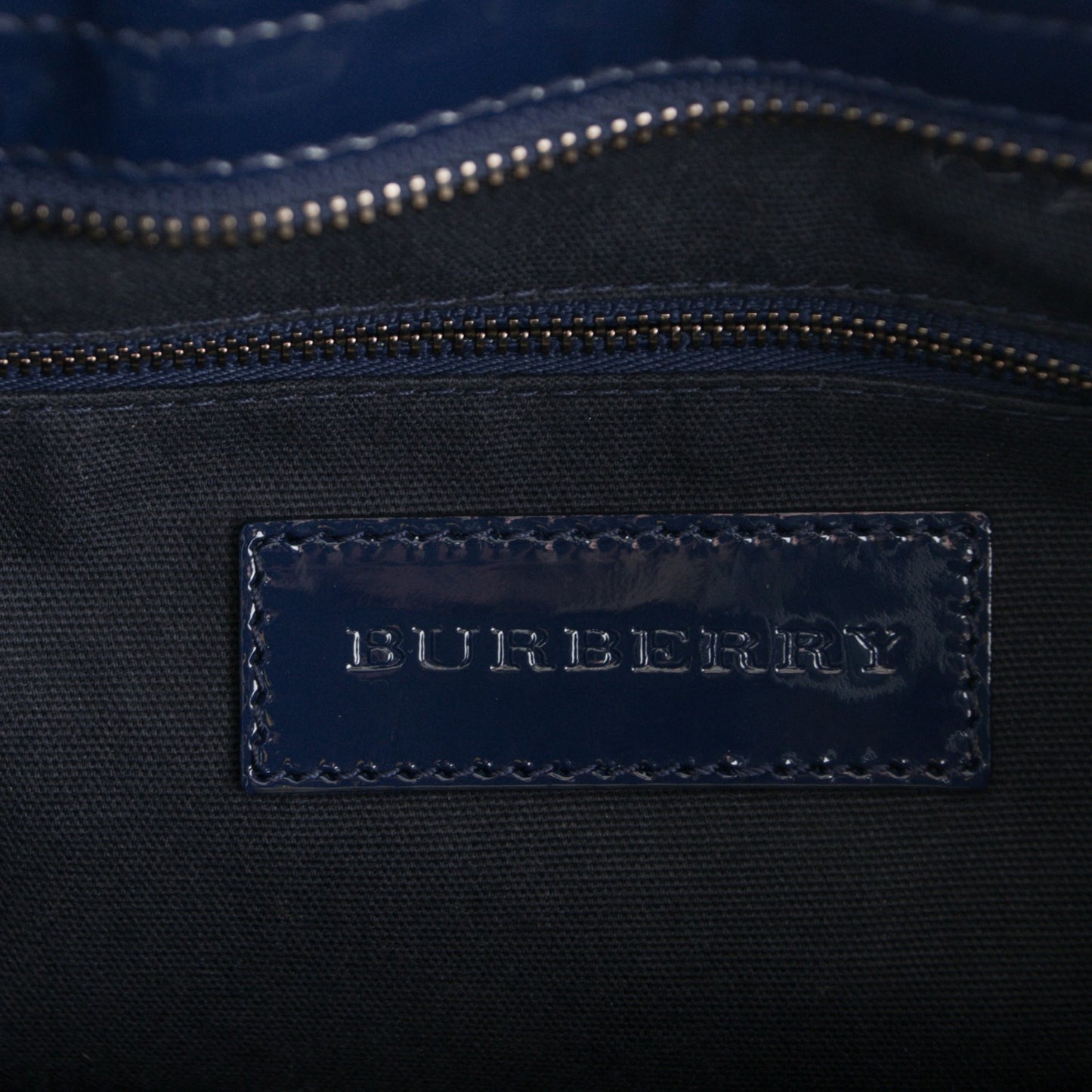Patent Check Embossed Medium Craigwell Hobo Blue