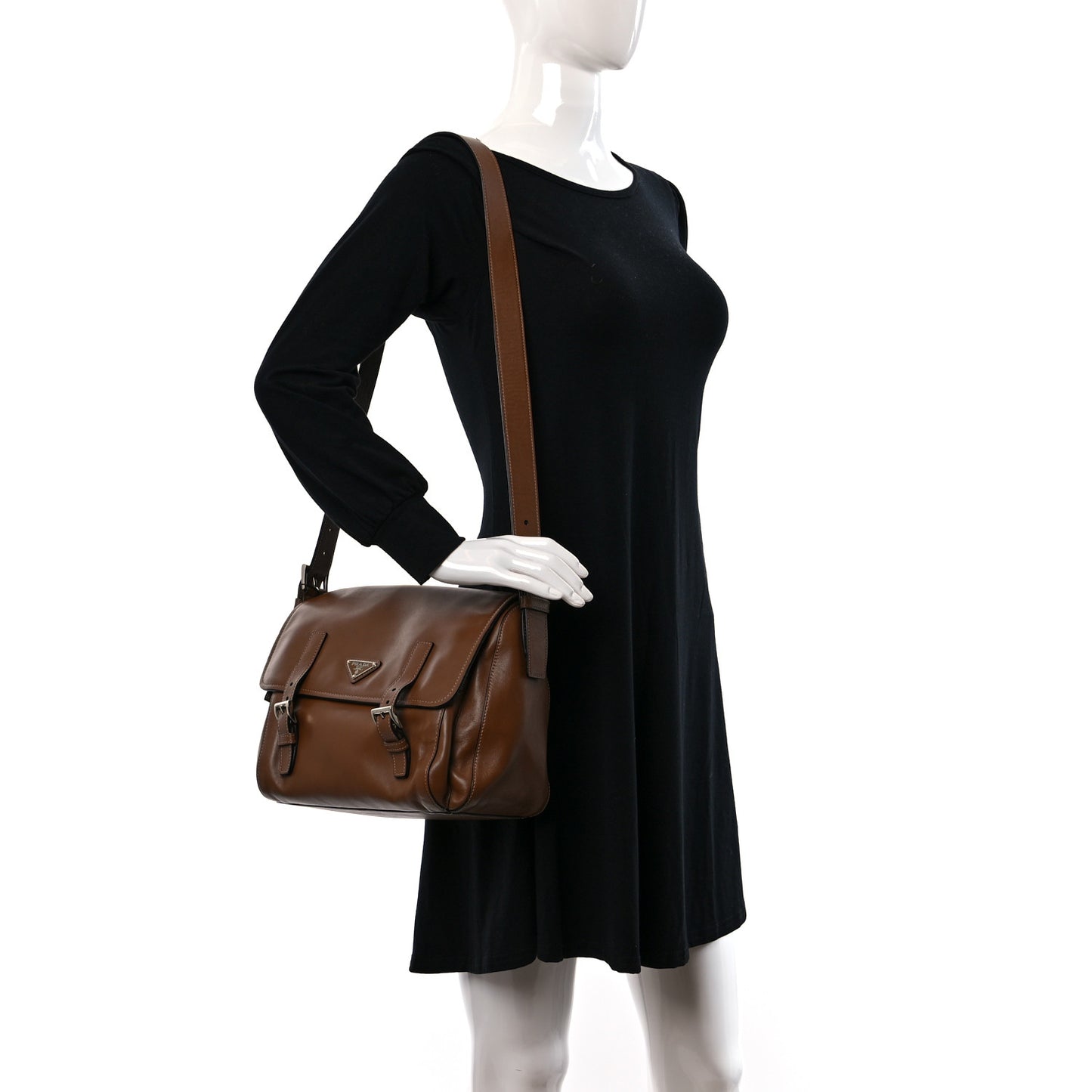 Soft Calf Messenger Bag Caramel