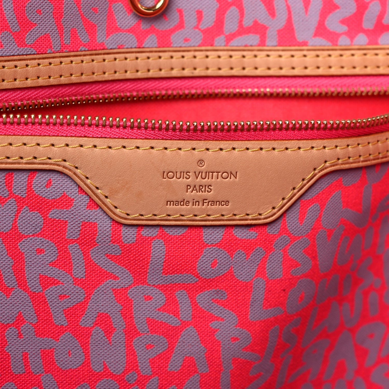 Louis Vuitton Monogram Graffiti Neverfull GM Fuchsia 6 of 12