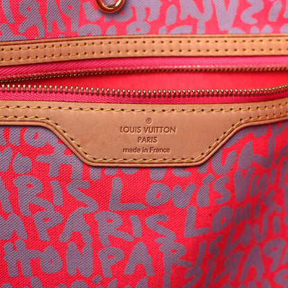 Louis Vuitton Monogram Graffiti Neverfull GM Fuchsia 6 of 12