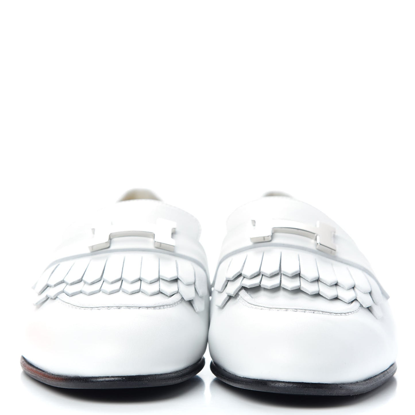 Calfskin Womens Royal Loafers 37.5 White