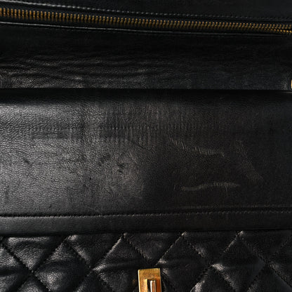 Chanel Lambskin Quilted Medium Double Flap Black 9 of 18