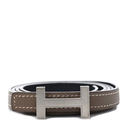 Hermes Epsom Swift 13mm Focus Belt 80 Etoupe Black 1 of 5