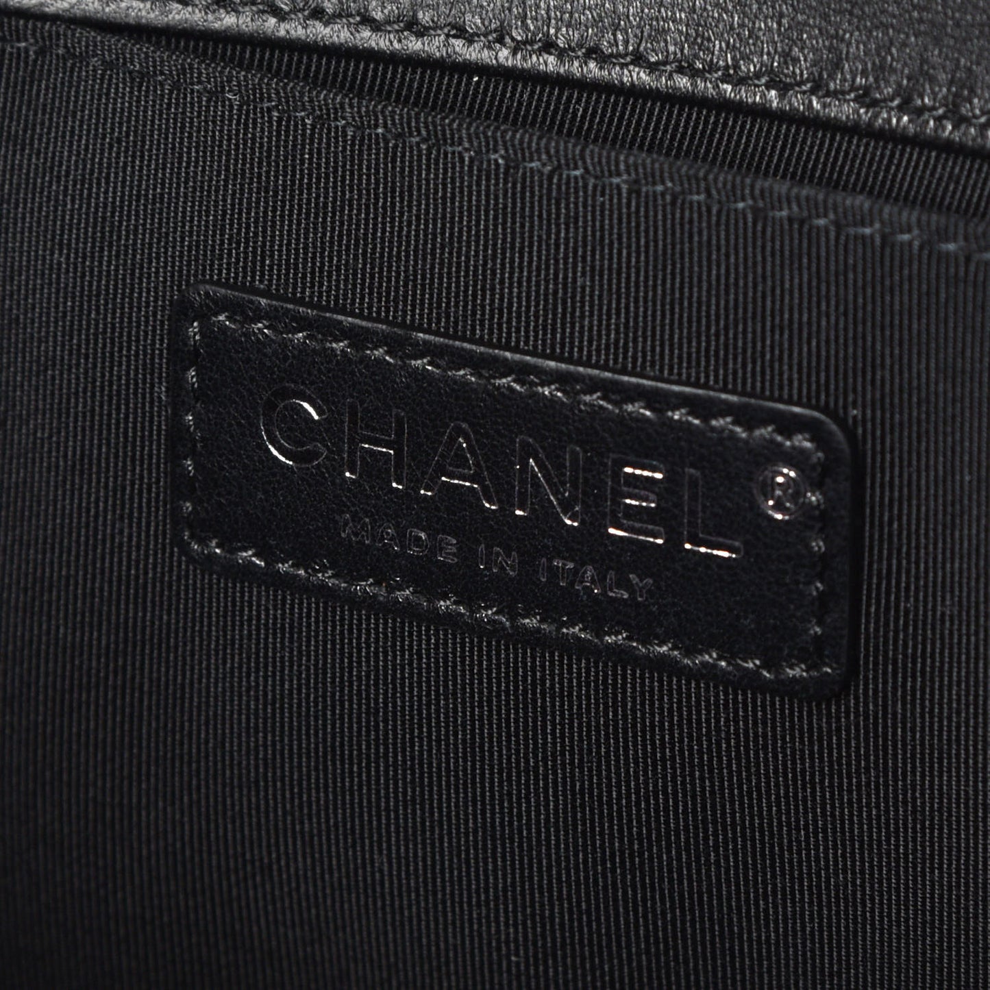 Lambskin Quilted Medium Boy Flap Black