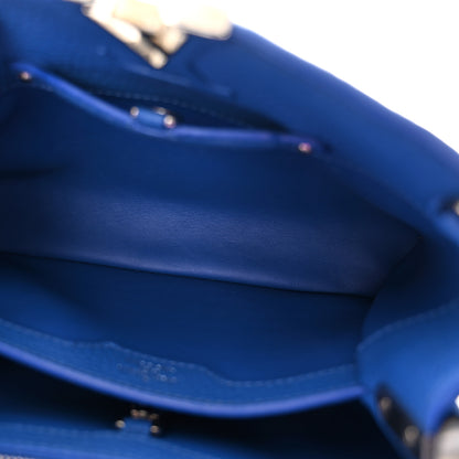 Louis Vuitton Taurillon Braided Capucines BB Blue 5 of 9