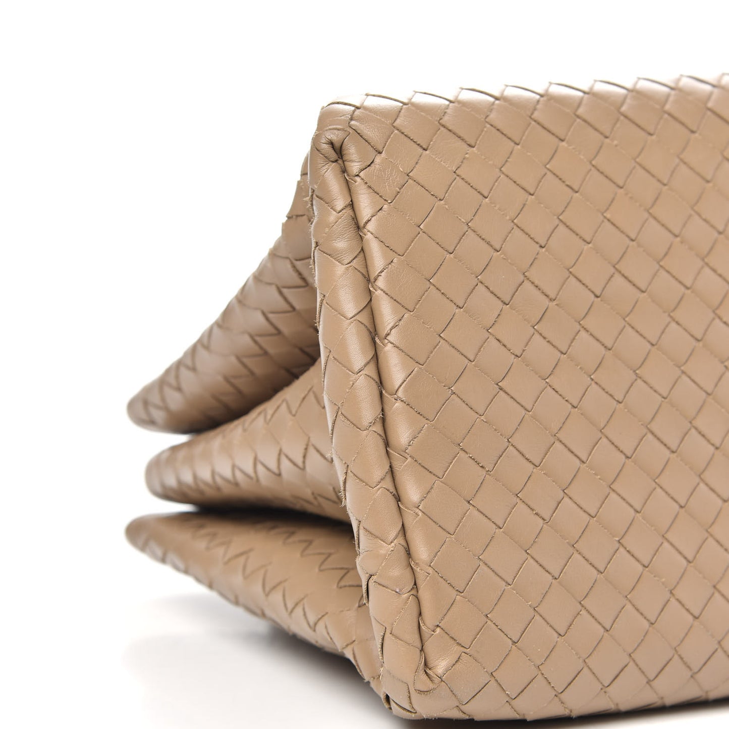 Light Calf Intrecciato Small Roma Walnut