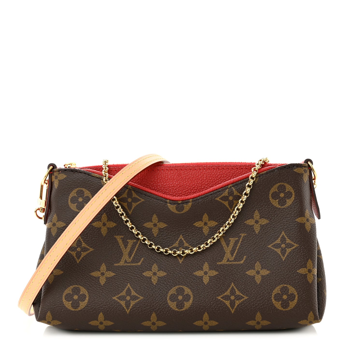 Monogram Pallas Clutch Cherry