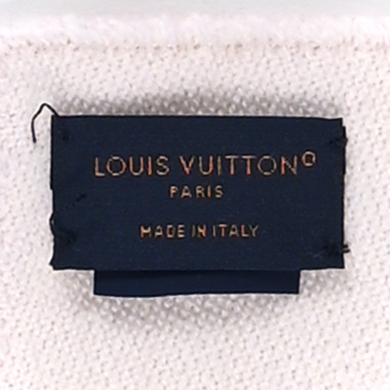 Wool Monogram Daily LV Scarf Beige Rose