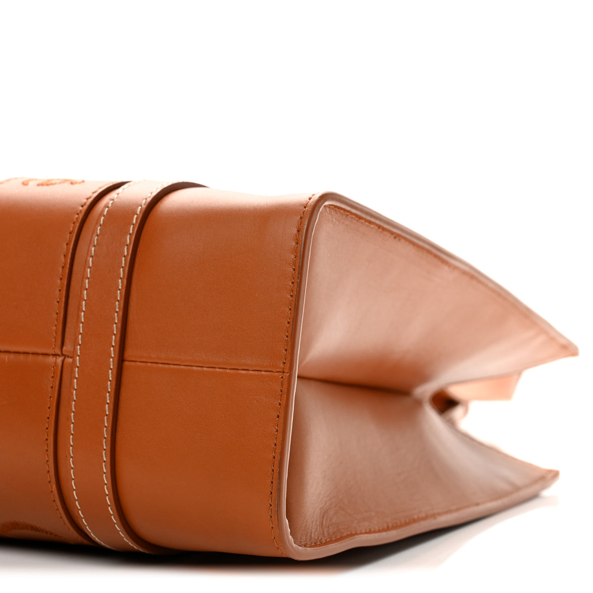 Calfskin Medium Woody Tote Caramel