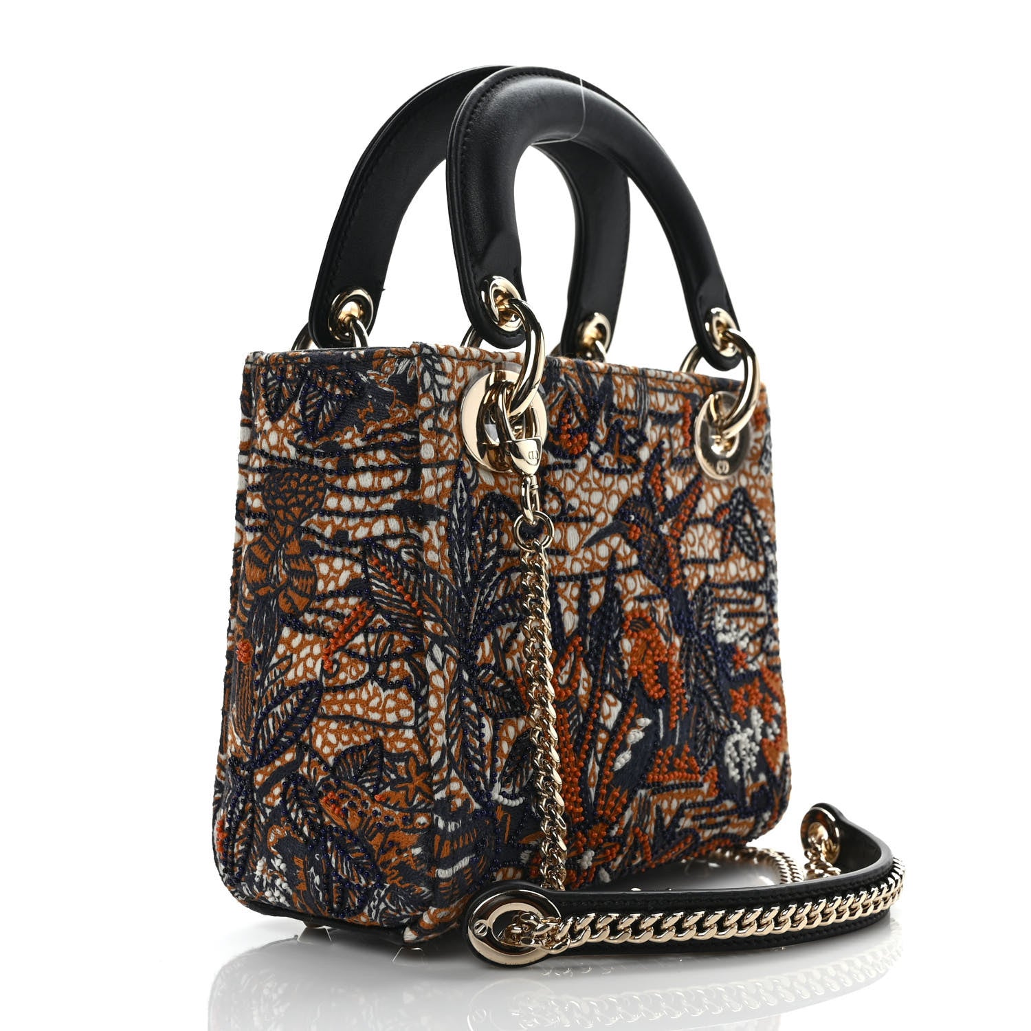 Christian Dior Beaded Embroidered Mini Lady Dior Multicolor 3 of 9