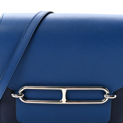Hermes Evercolor Bi-color Mini Sac Roulis Bleu Saphir Bleu France 8 of 10