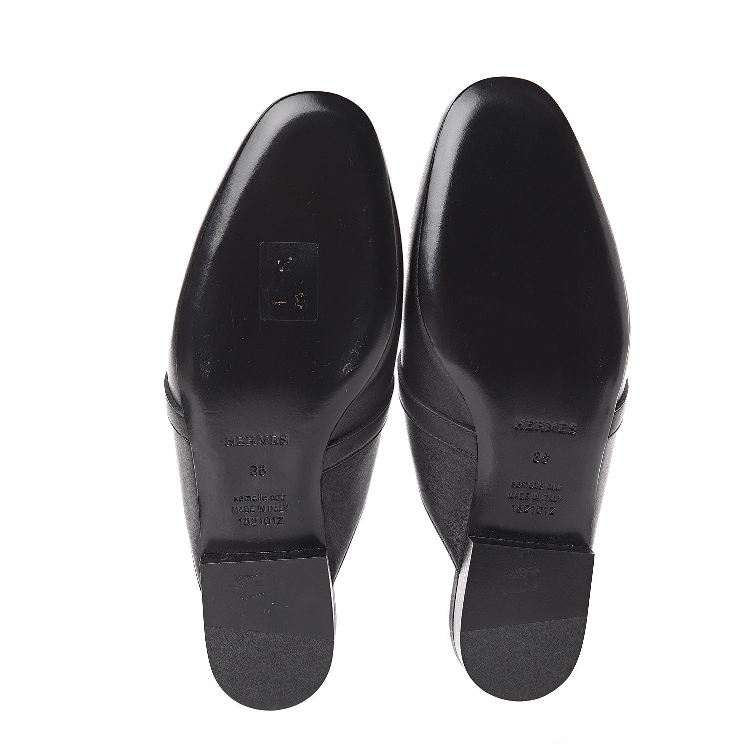 Hermes Calfskin Oz Mules 36 Black 6 of 7