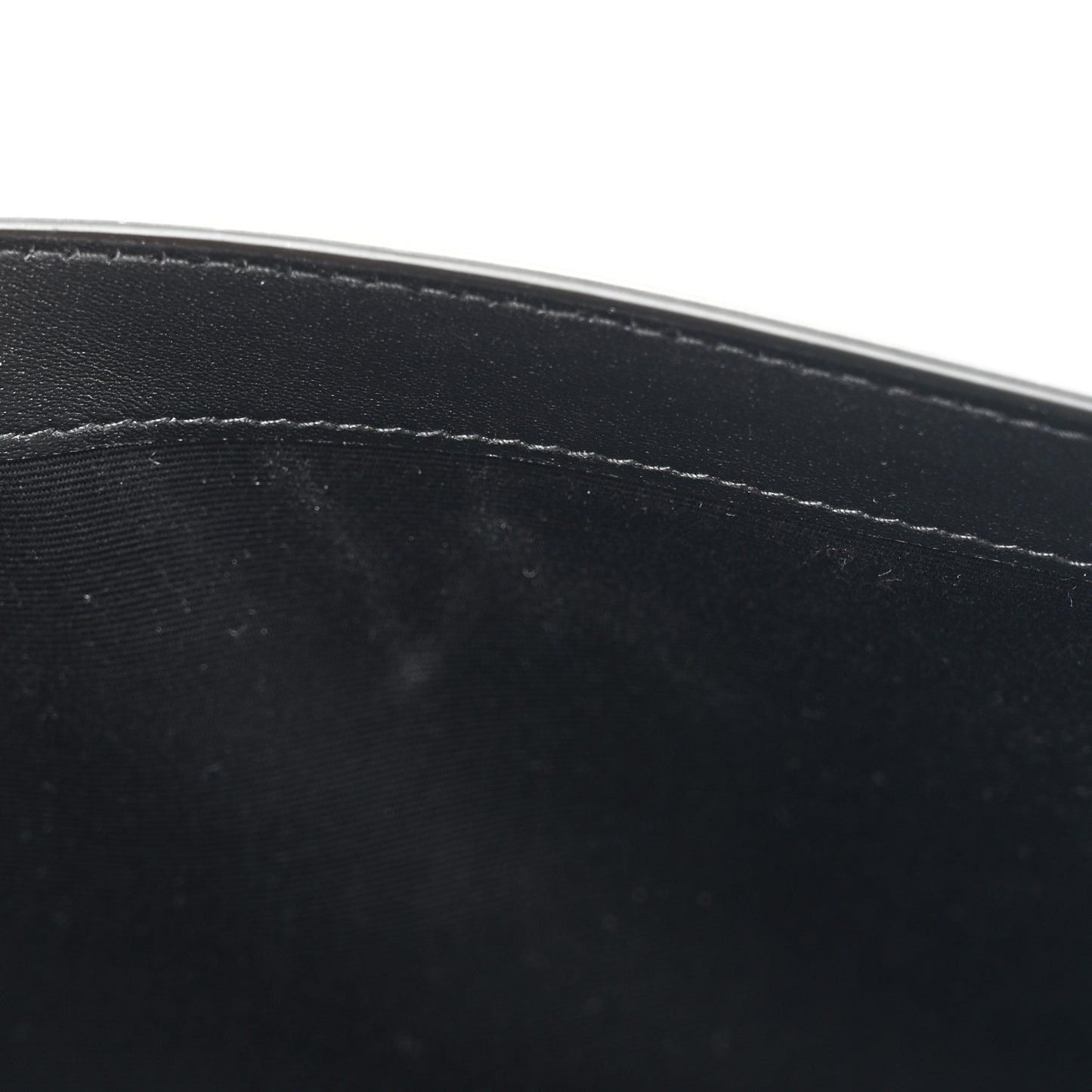 Nappa Patent Calfskin Two-Toned Monogram Pouch Alabastro Black