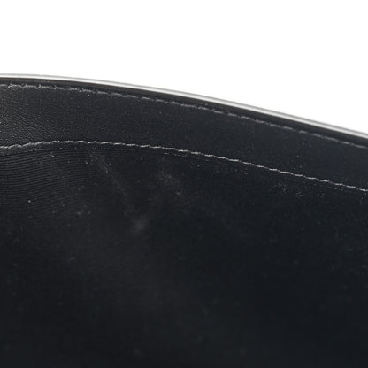 Saint Laurent Nappa Patent Calfskin Two-Toned Monogram Pouch Alabastro Black 10 of 11