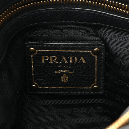 Prada Vitello Daino Tote Nero Black 7 of 23