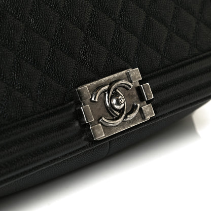 Chanel Caviar Quilted New Medium Boy Flap Black 7 of 8