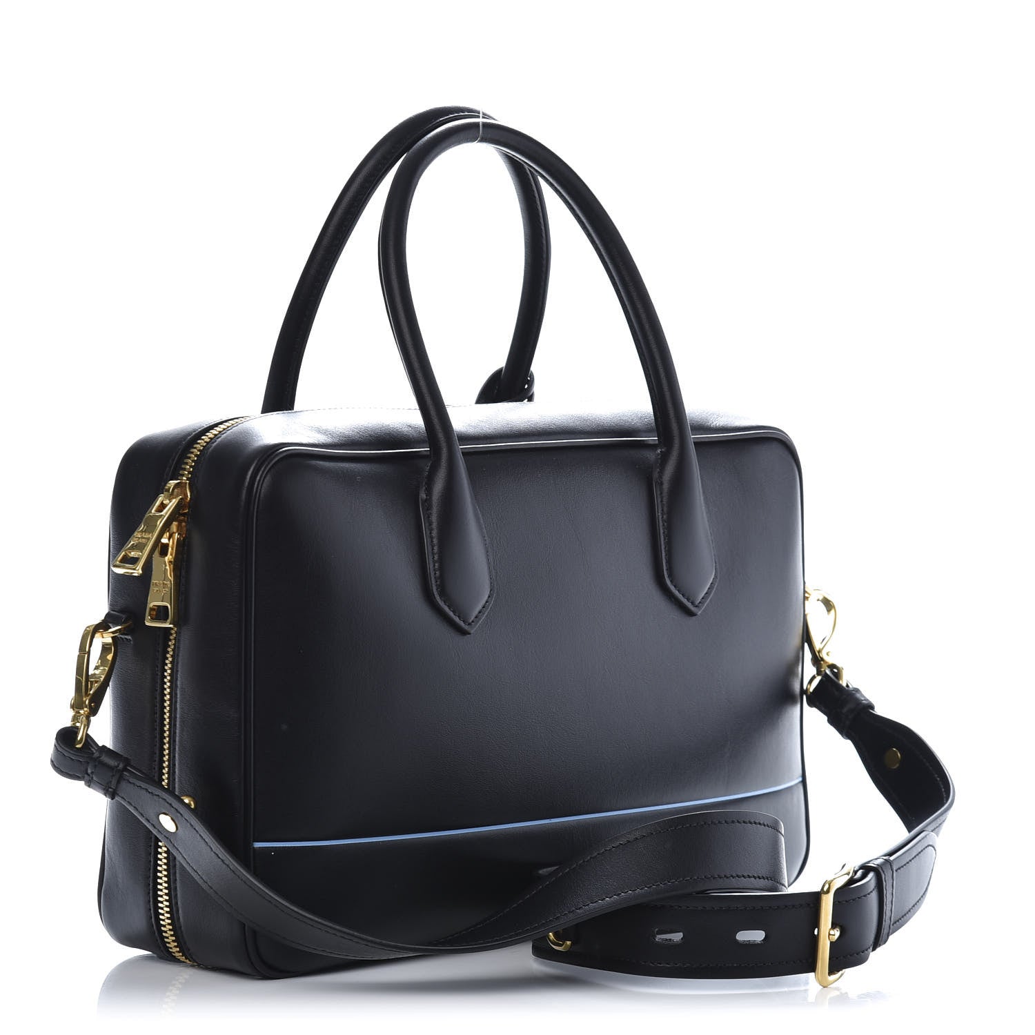 Prada City Calf Mirage Bauletto Black 3 of 12